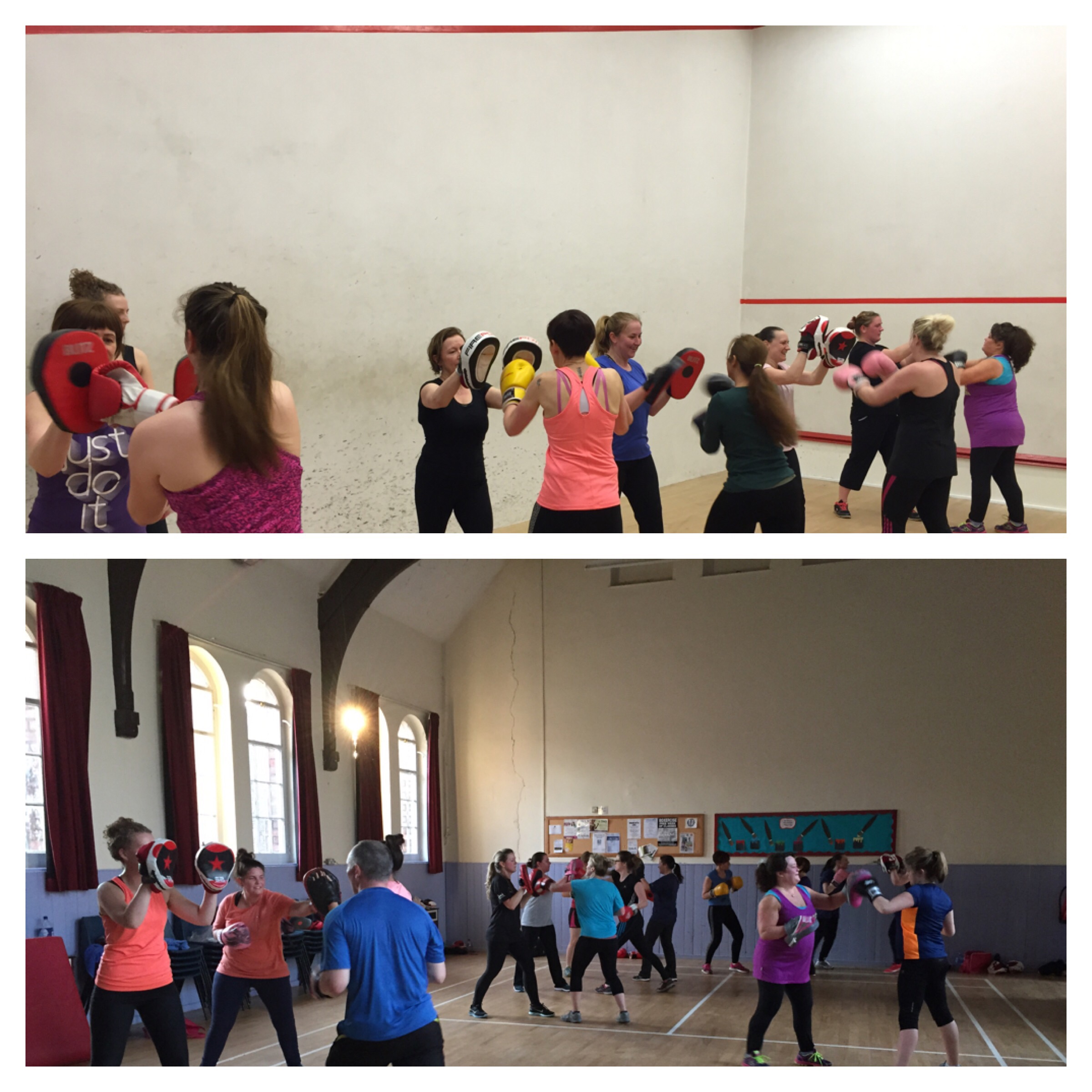 Saturday and last nights Boxercise sessions 