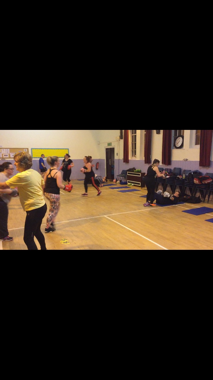 Stomach Workout to end last nights Boxercise class