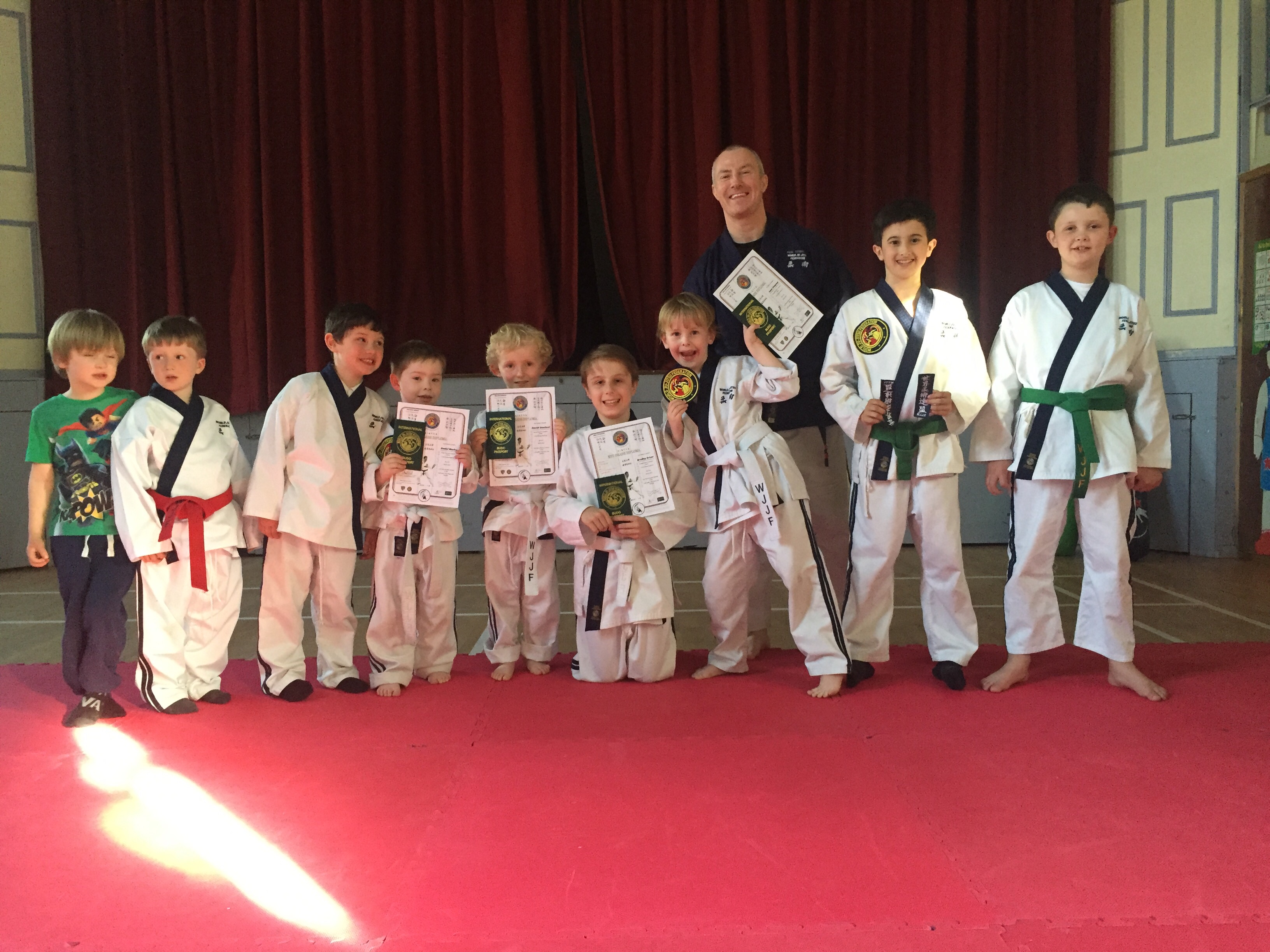 Well done to new Junior White Belts in Ju Jitsu